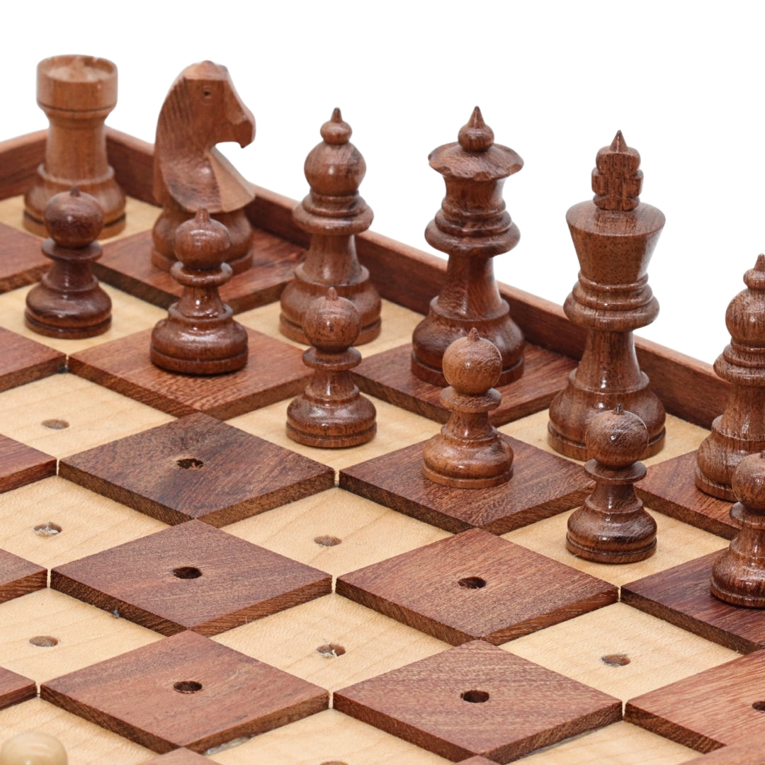 Wooden Chess Set | Visually Impaired Players | 33cm