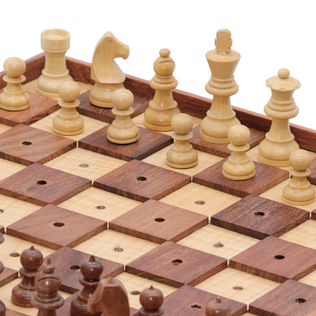Wooden Chess Set | Visually Impaired Players | 33cm