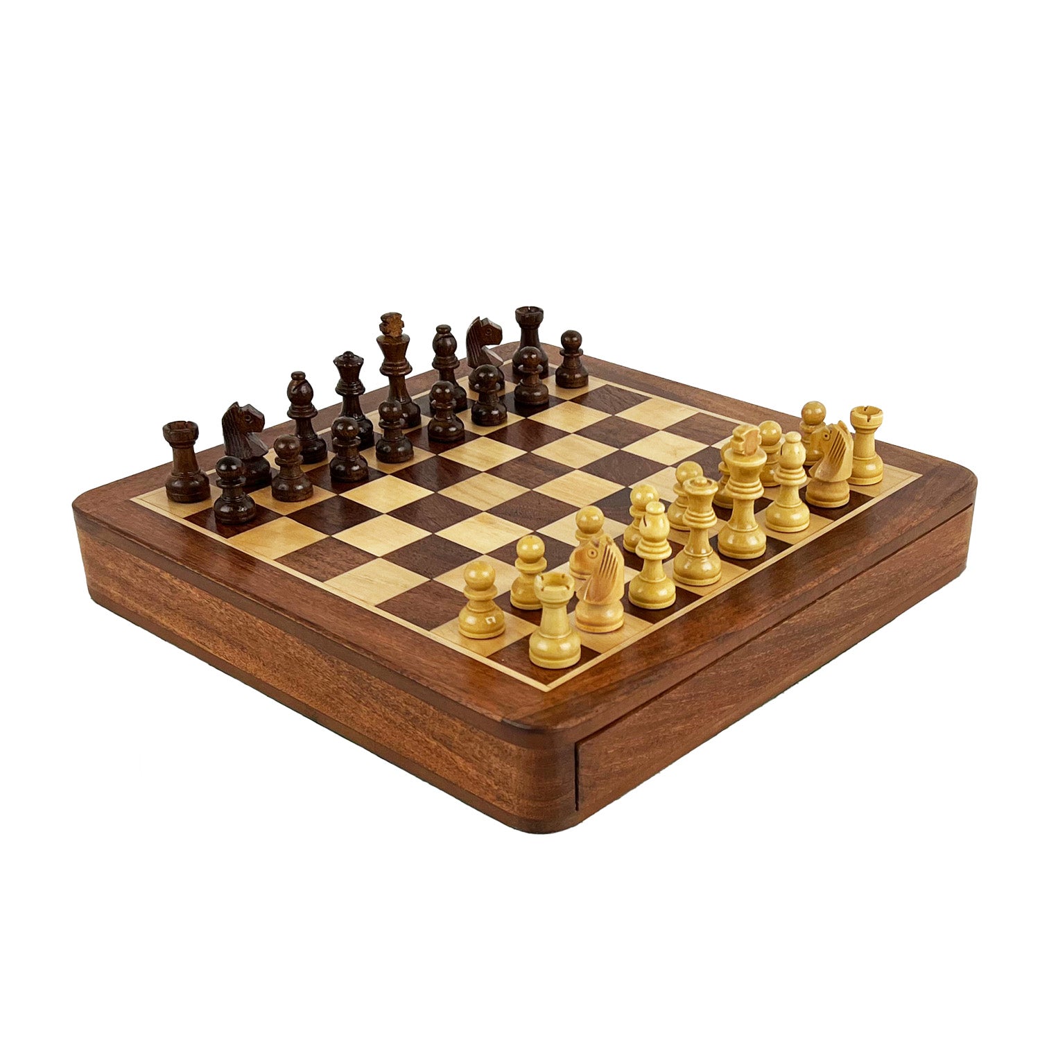 香木、バラエティセット Travel Chess Set | Wooden | Magnetic | 25cm – House of Chess