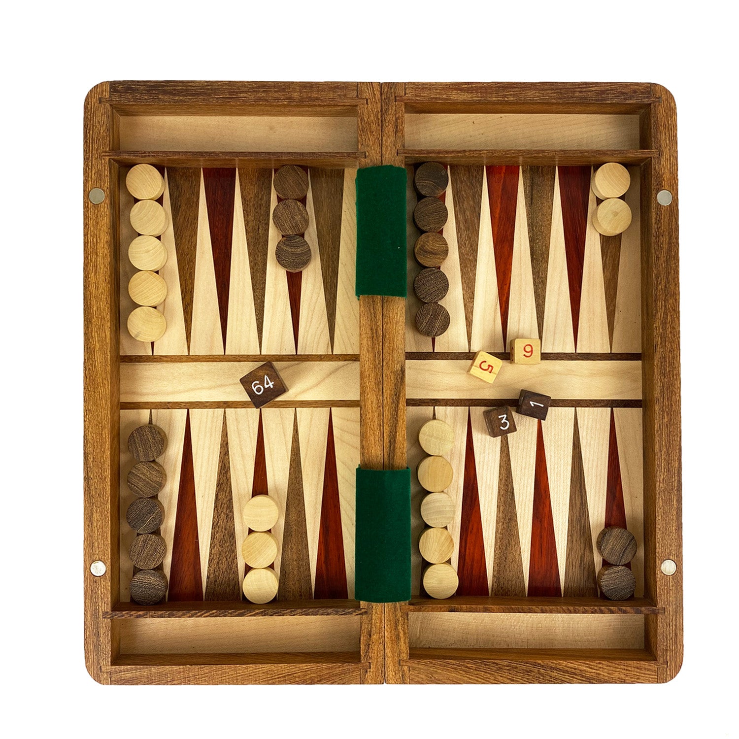 3-in-1 FOLDING TRAVEL SET | Acacia & Boxwood | Chess, Checkers & Backg ...
