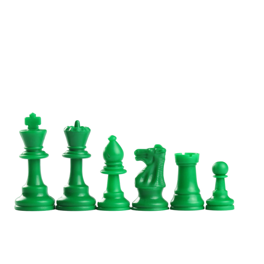 87mm green coloured plastic pieces