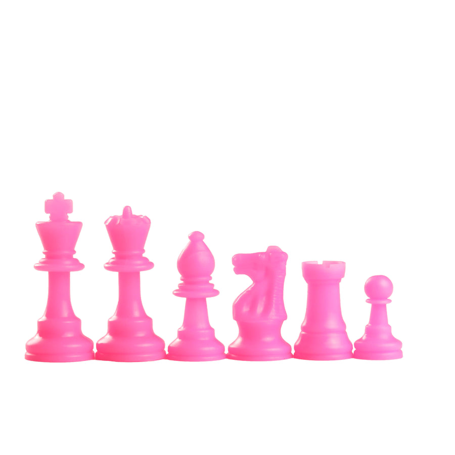 87mm pink coloured plastic pieces