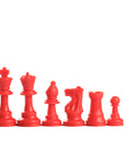 87mm red coloured plastic pieces