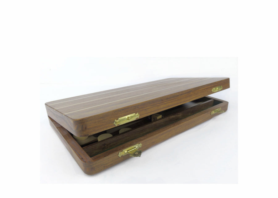 Rosewood Backgammon with side racks | 36cm