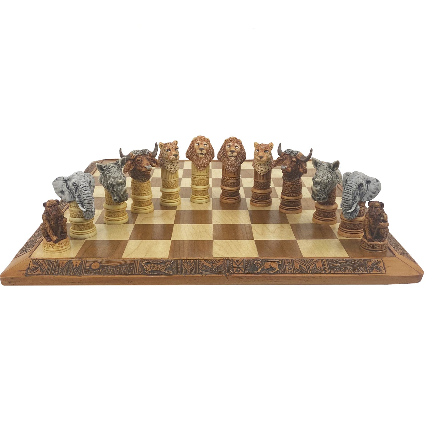 Big 5 Animal chess set | large