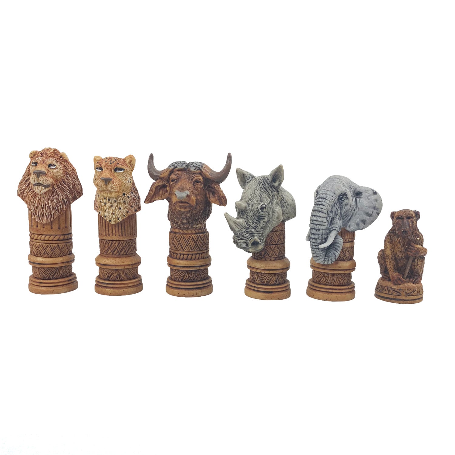 Big 5 Animal chess set | large
