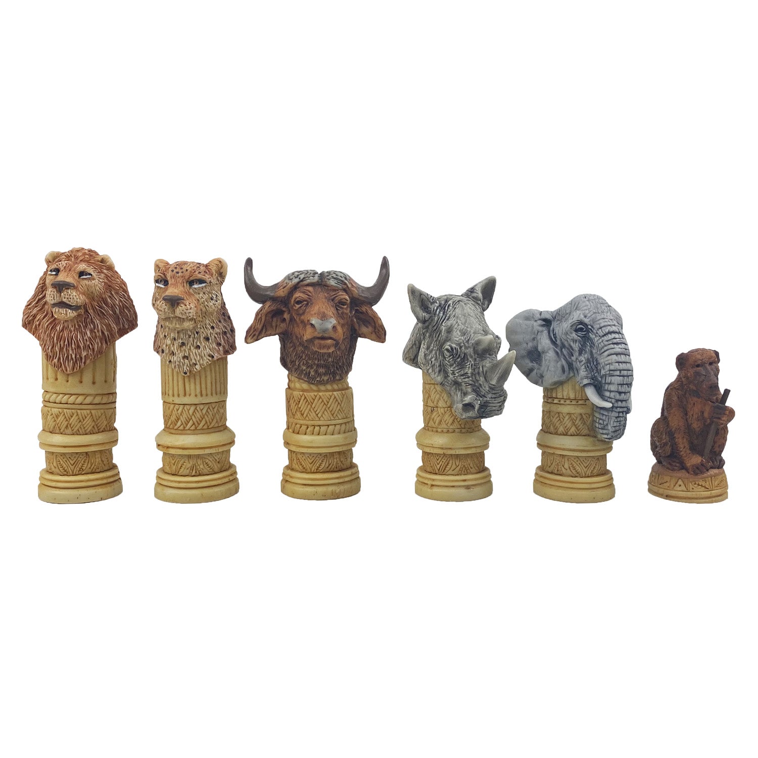 Big 5 Animal chess set | large