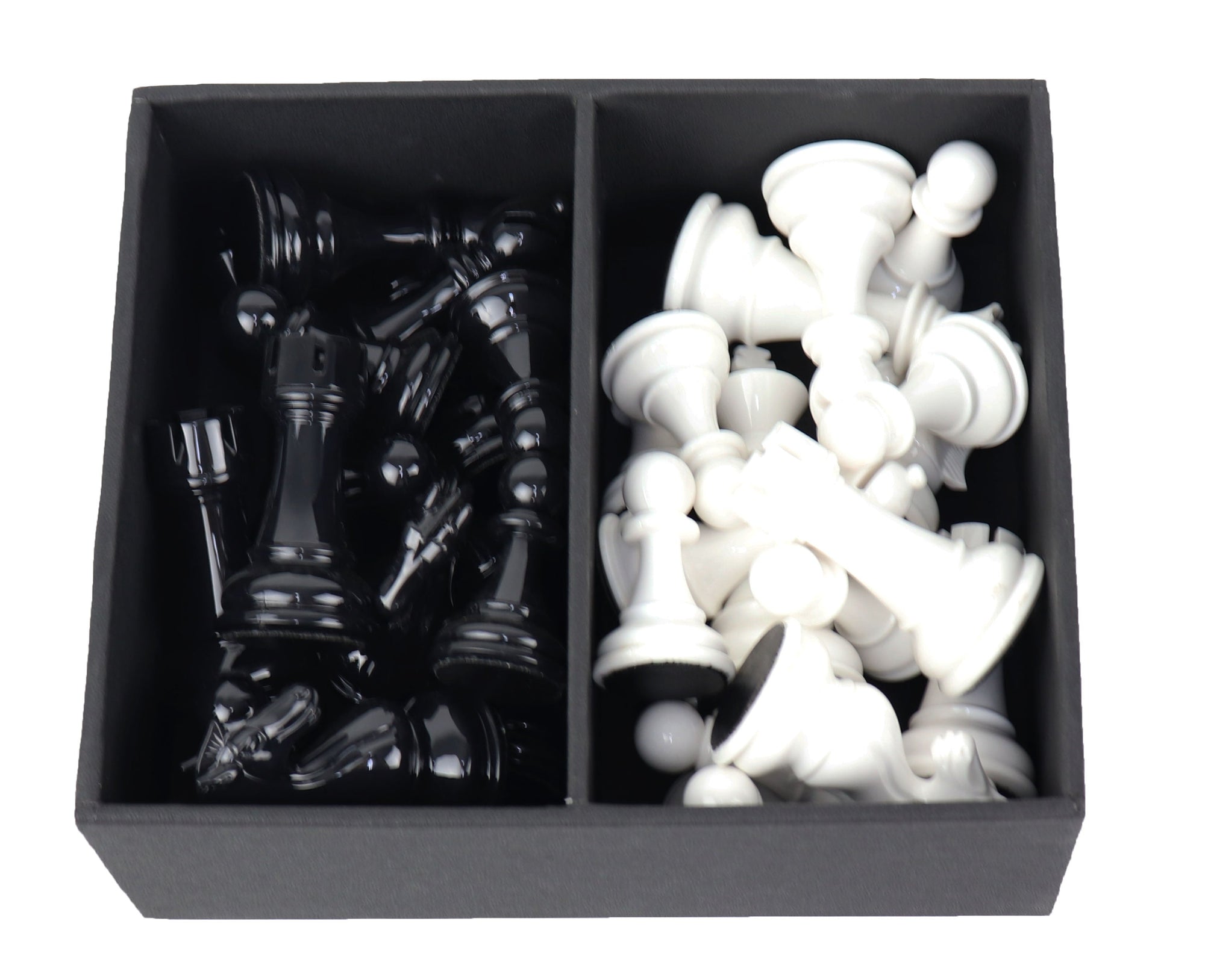 Traditional black &amp; white finish pieces &amp; Leather board | x large
