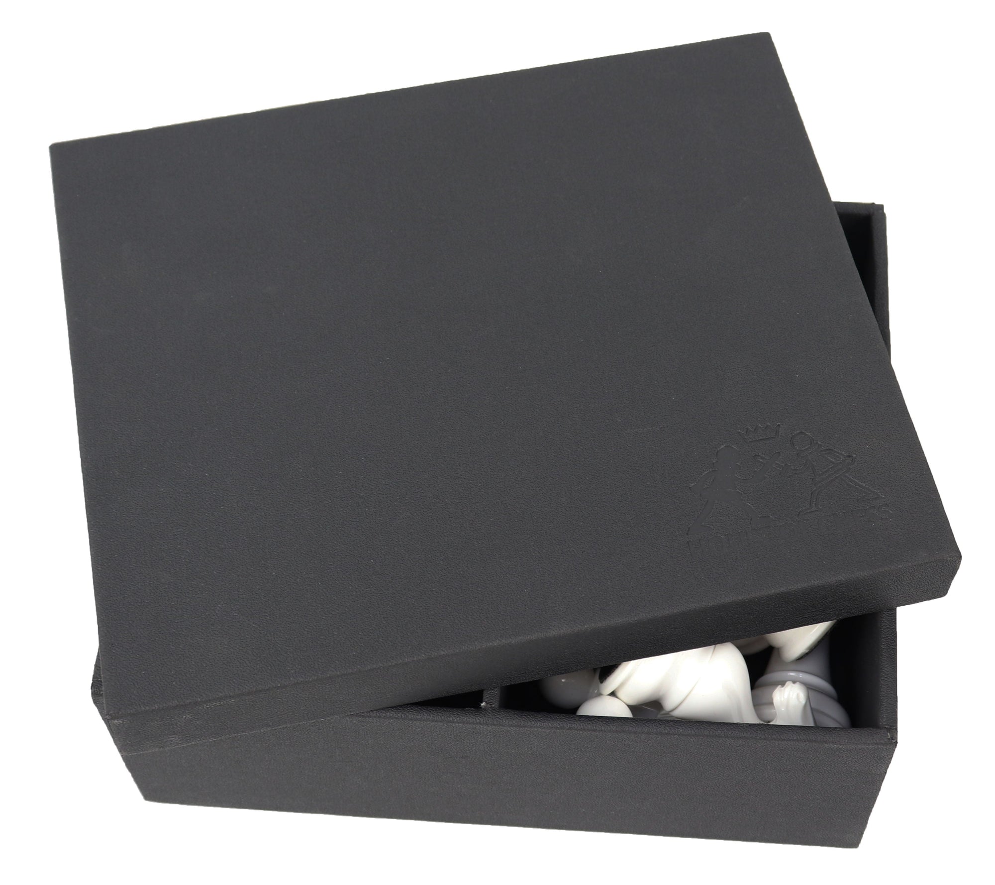 Traditional black &amp; white finish pieces &amp; Leather board | x large