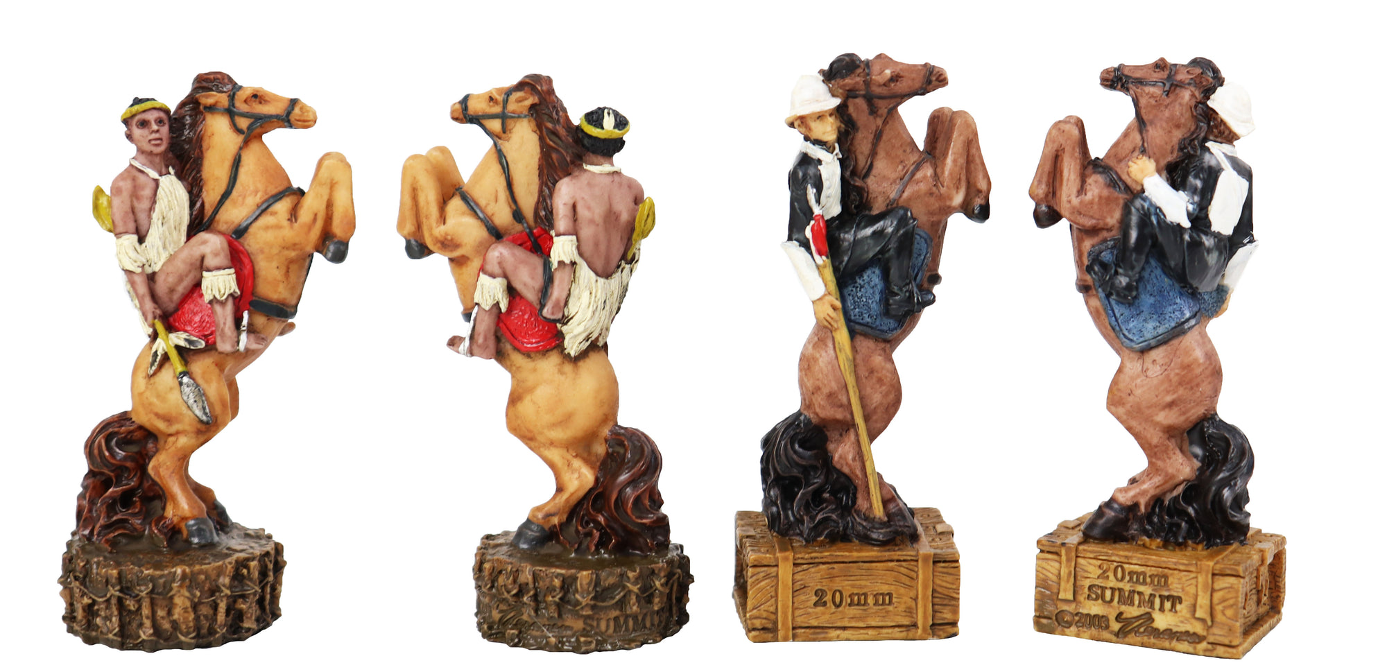 British vs Zulu resin pieces | Wooden Board/Box | Small