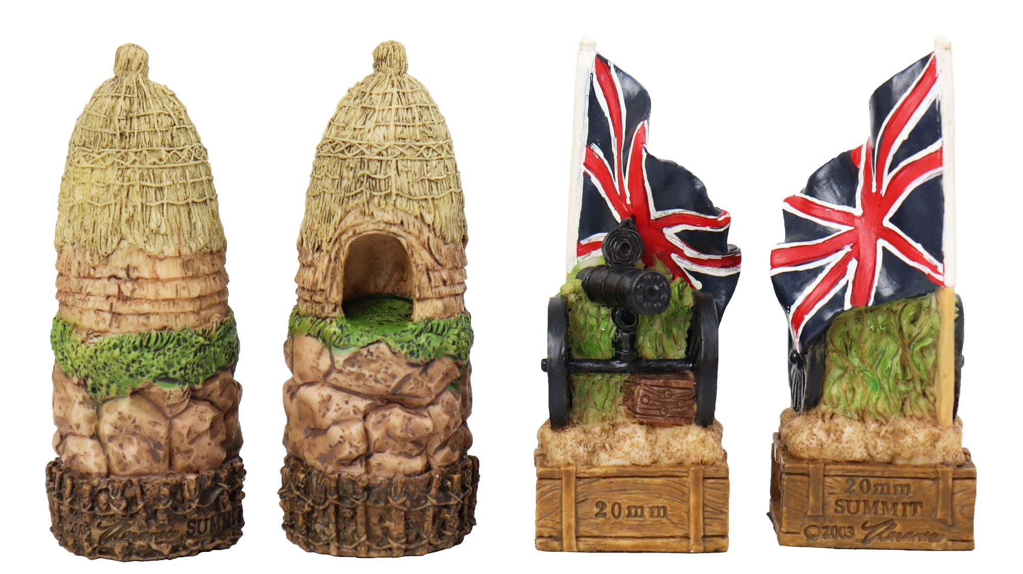 British vs Zulu resin pieces | Wooden Board/Box | Small