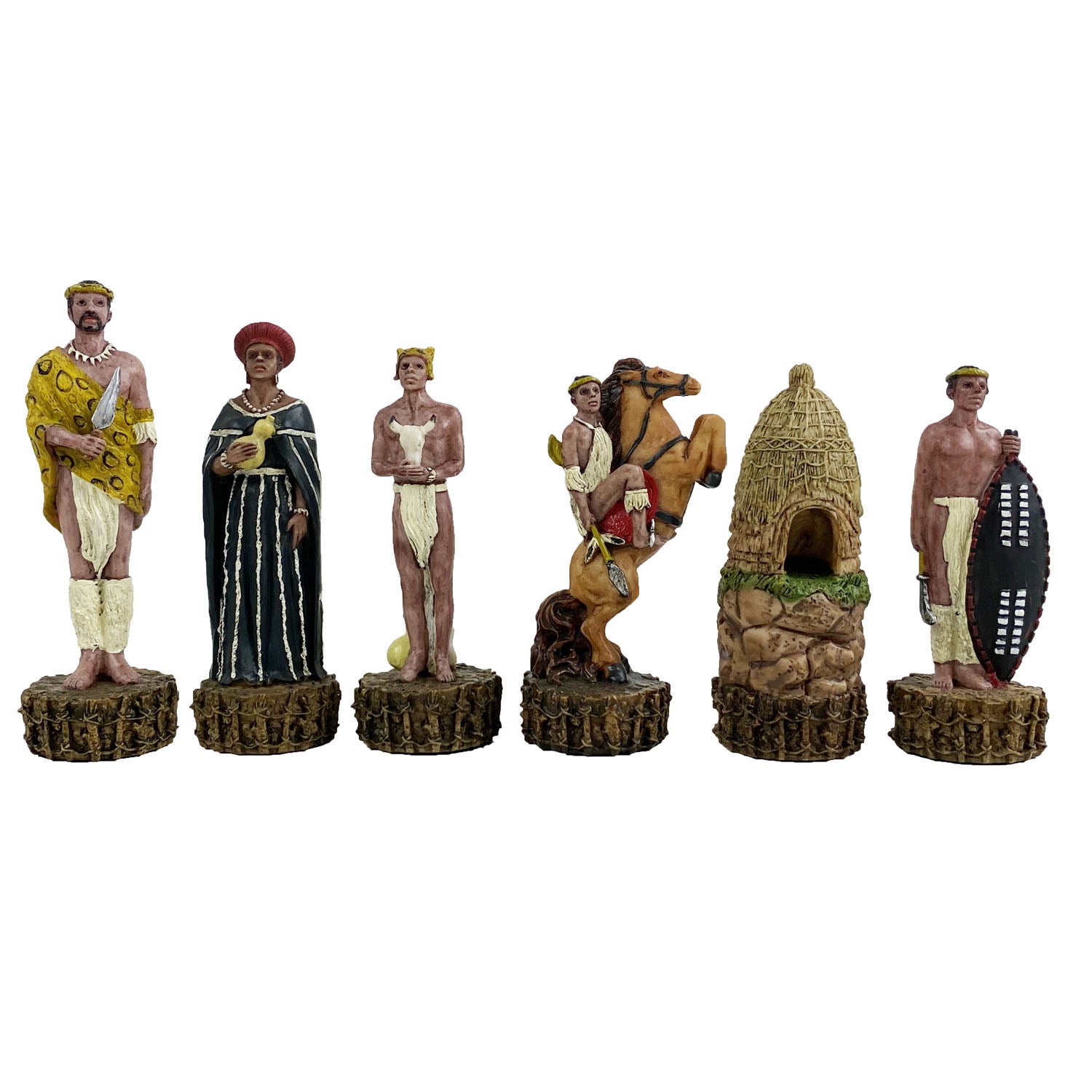 British vs Zulu resin pieces | Wooden Board/Box | Small