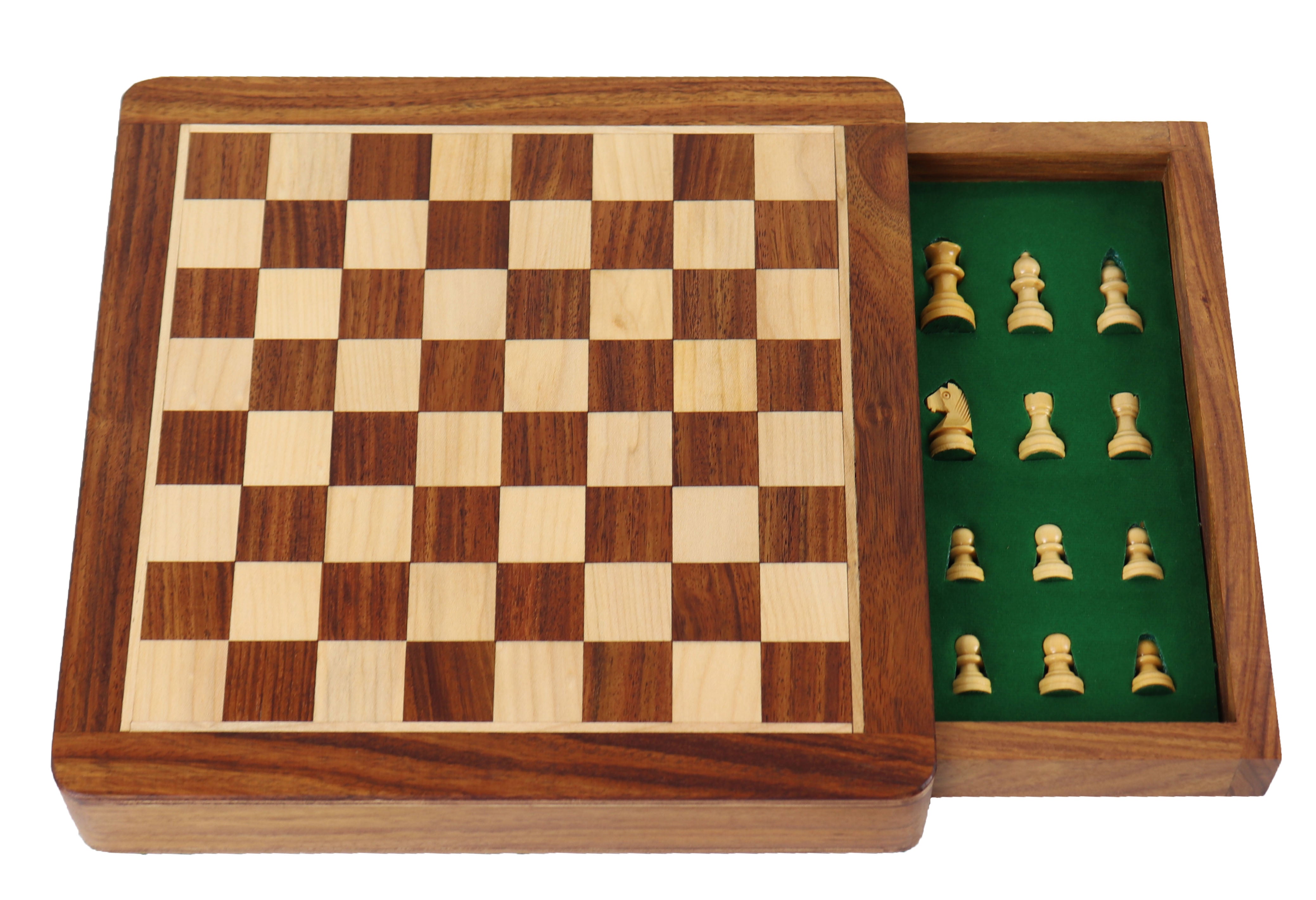 香木、バラエティセット Travel Chess Set | Wooden | Magnetic | 25cm – House of Chess