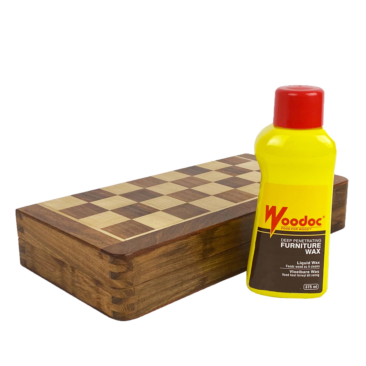 Folding wooden magnetic travel chess set | 30cm
