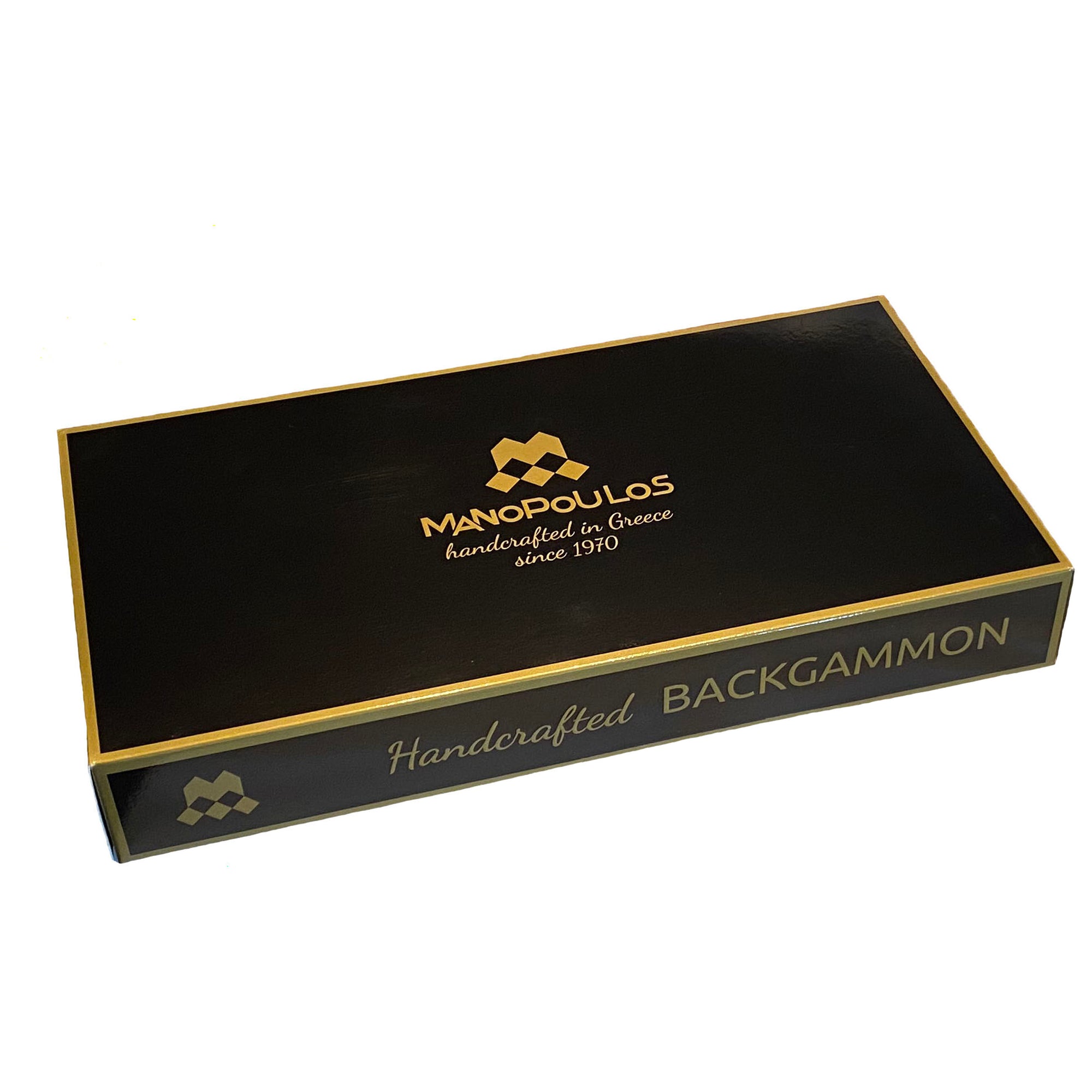 Backgammon | Walnut Replica | Black &amp; Oak Points | 48 x 25cm | TXL1KK