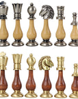 ORIENTAL | Solid Brass & Wood | Gold & Silver | 100mm | 154BW