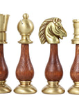 ORIENTAL | Solid Brass & Wood | Gold & Silver | 100mm | 154BW