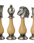 ORIENTAL | Solid Brass & Wood | Gold & Silver | 100mm | 154BW
