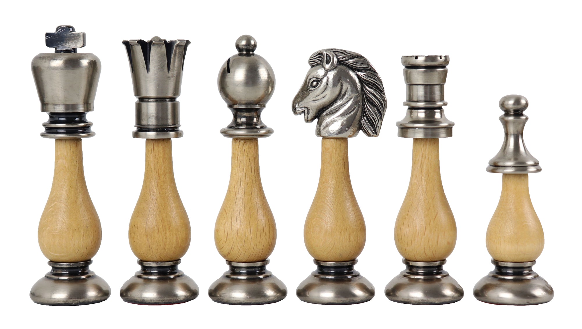 Oriental Solid Brass &amp; Wood Pieces | Leather Board | Large
