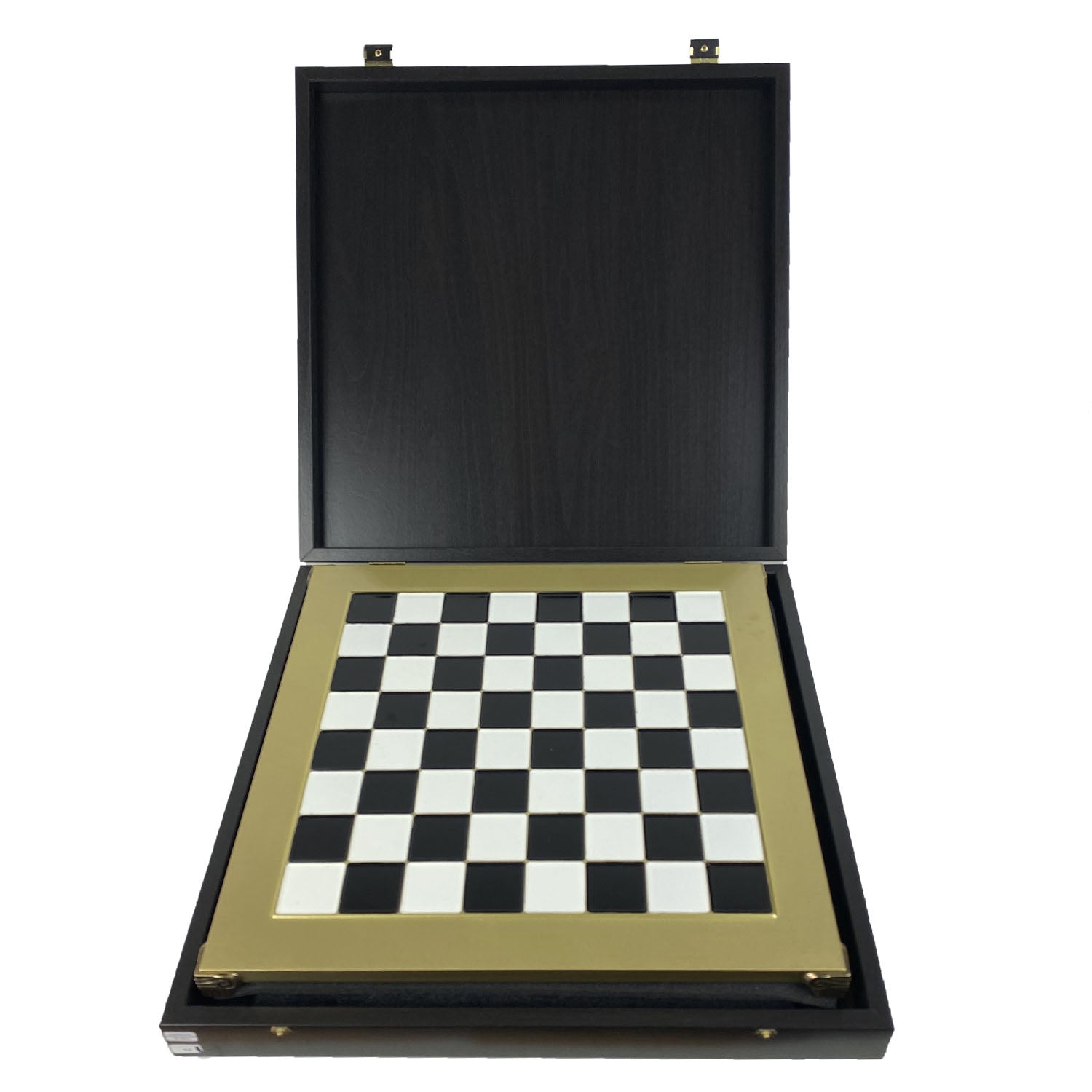 RENAISSANCE | Metal Chess Set | Gold &amp; Silver | Black Chess Board | 36cm | S9BLA