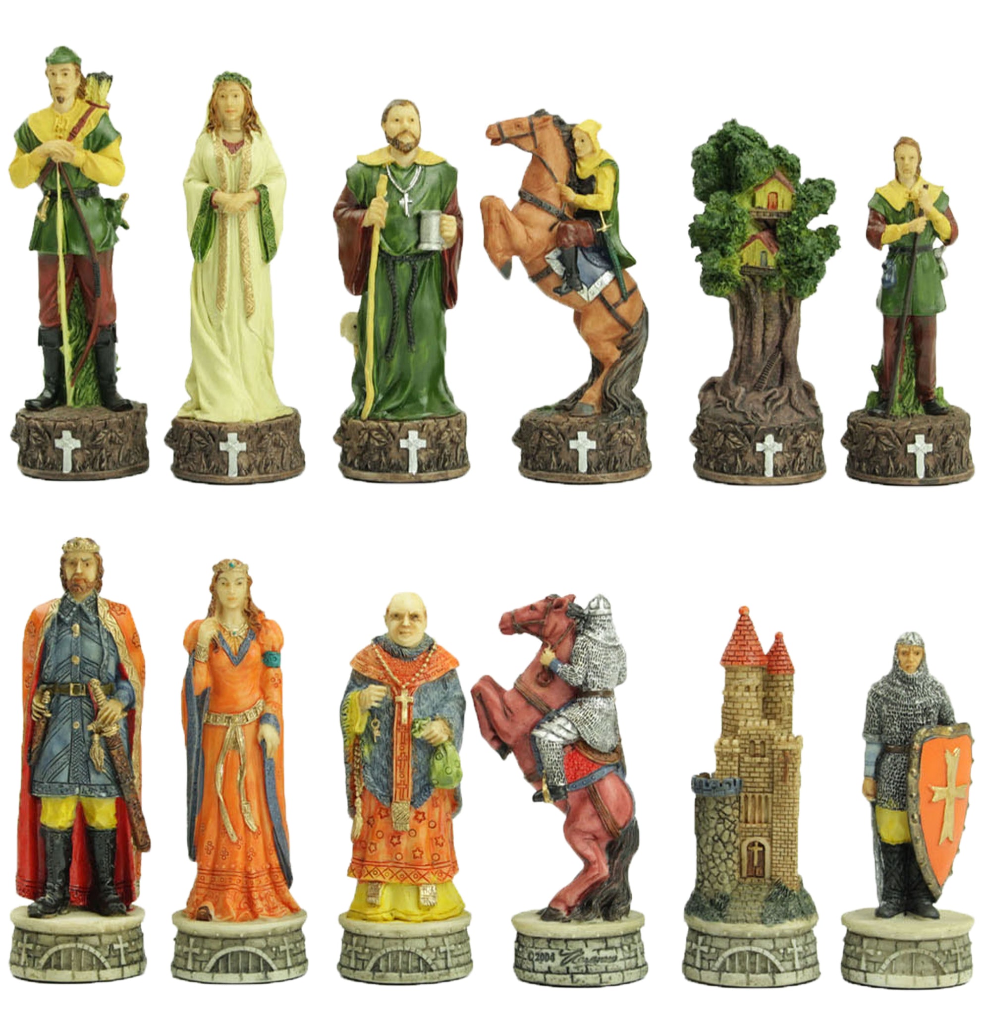 Robin Hood resin pieces | Wooden Board/Box | Small