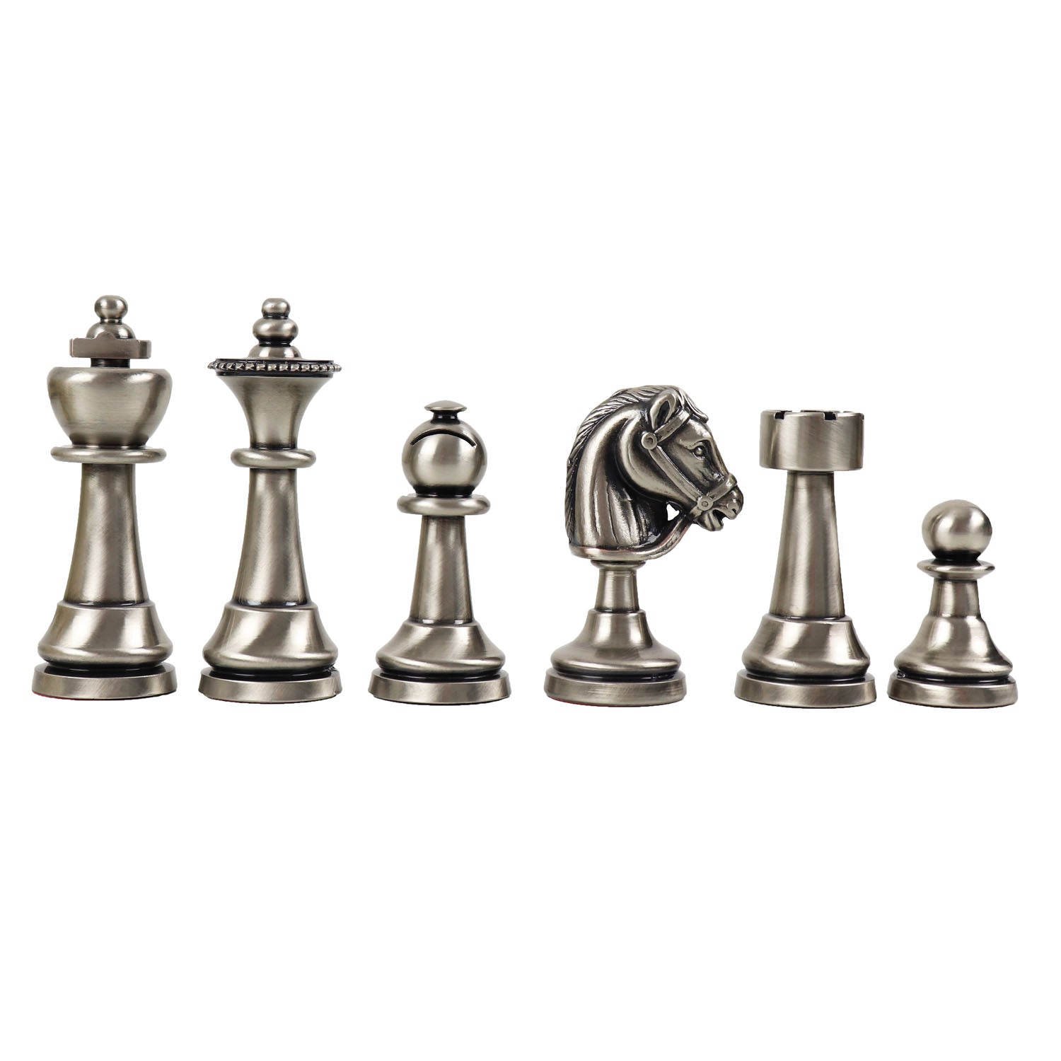 Staunton Solid Brass Pieces | Rosewood Board &amp; Drawer | Small
